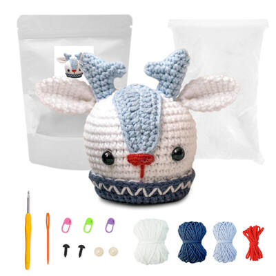 Harga yang bagus Hot Sale DIY murni buatan tangan Boneka Crochet dengan bahan kapas dan benang sutra Set Grosir Dekorasi Natal on line