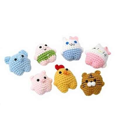 Harga yang bagus Grosir Hewan Harimau Kucing Dukungan Emosional. Boneka Amigurumi Rajutan Buatan Tangan untuk Hadiah Dekorasi Desktop Rumah Kantor on line