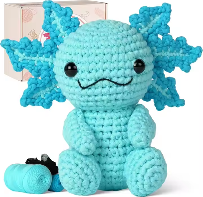 Harga yang bagus Eco Friendly Soft Yarn Crochet Doll Set Kreatif Kerajinan Hadiah untuk Anak-anak Penting Menjahit Tenun Mainan untuk Pemula on line