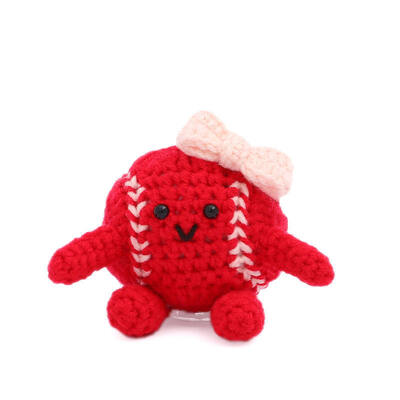 Harga yang bagus Grosir Jual Hot Sports Baseball Handmade Crochet Amigurumi Boneka Untuk Dekorasi Ornamen Hadiah Liburan on line