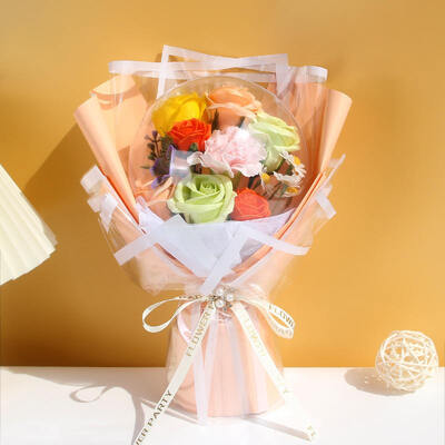 Harga yang bagus Soft Modern Handmade Soap Rose Bouquet Ukuran Standar Hadiah Perayaan untuk Ulang Tahun Pernikahan Dekorasi Liburan Musim Panas on line