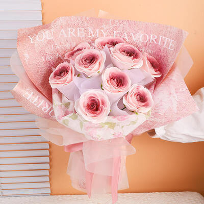 Harga yang bagus Modern Handmade Luxury Beraroma Konservasi Bunga Mawar Plastik 25*25*28cm Perhiasan Hadiah untuk Hari Ibu Hadiah Valentine on line