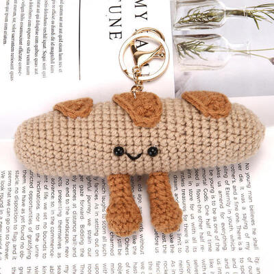 Harga yang bagus Fluffy Cloud Knit Charm Doll Soft Yarn Handmade Contemporary Sewing & Weaving Toy dengan Mini Bag Key Decoration Crochet on line