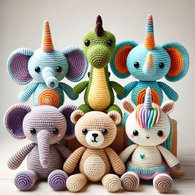 Harga yang bagus Grosir OEM Cute Disesuaikan Handmade Dipenuhi Hewan Boneka Crochet mainan Bayi Hadiah on line