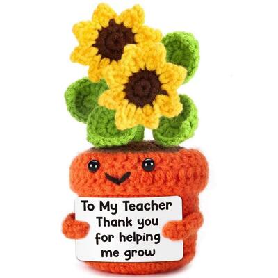Harga yang bagus Crochet Singa Handmade Crochet Inspirasional Cheer Hadiah Pria Wanita Cute Crochet Dipenuhi on line