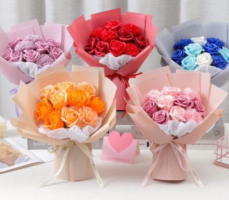 Harga yang bagus Hot Sell Sabun Bunga Karangan Bunga untuk Hari Ibu Hadiah Hari Valentine on line