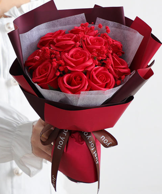 Harga yang bagus Hot Selling Kreatif Carnation Rose Sabun Bunga Buket untuk Hari Valentine Ulang Tahun Hadiah Hari Ibu Hadiah Bunga Abadi on line