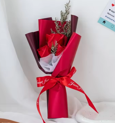 Harga yang bagus Pernikahan Hari Valentine Sabun Bunga Hadiah Hadiah Ulang Tahun Bunga Multi-mawar Bunga alami Makanan Bunga kering Buket on line