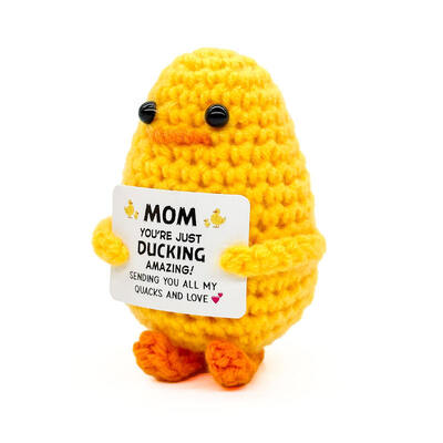 Harga yang bagus Bebek Katun Rajutan Tangan Bebek Positif Ekspresi Energi Positif Lucu Produk Rajutan Hewan Jadi dalam Boneka Kentang on line