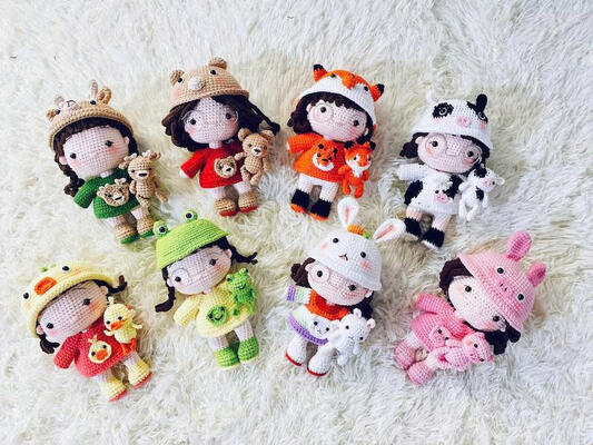 Harga yang bagus Penjual Terbaik Untuk Natal Boneka Bayi Dengan Benang Katun buatan tangan on line