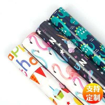 Harga yang bagus 60gsm Inkjet Gift Wrap Paper Roll untuk Pencetakan dan Pengemasan on line
