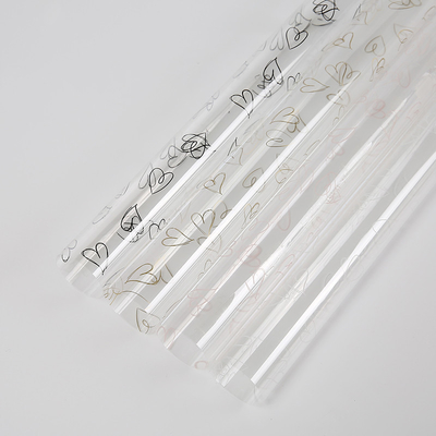 Harga yang bagus Clear OPP Florist Cellophane Membungkus Gulungan 58cm * 58cm Florist Kertas Pembungkus Bening on line