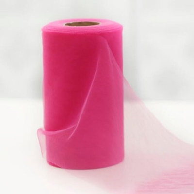 Harga yang bagus Stempel Pola Poliester Polos Lembut Tulle Gulungans Bahan Organza 100 Yard on line