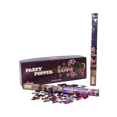 Harga yang bagus Metallic Foil Party Eco Friendly Wedding Confetti Popper Transparan on line
