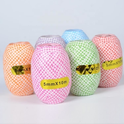 Harga yang bagus 3.5 Inch PP Hologram Curling Egg Hadiah Membungkus Pita Garis Dekorasi on line